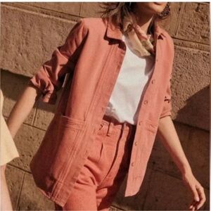 Sezane Will Jacket in Vintage Pink